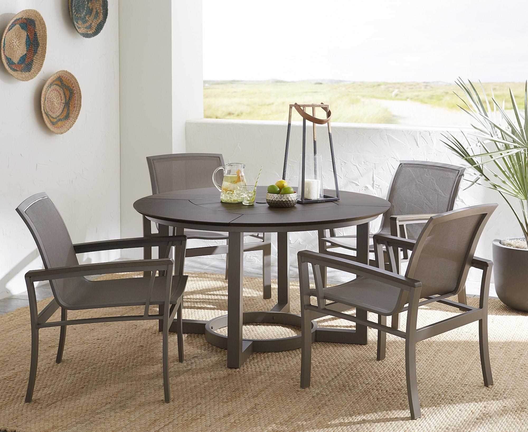 Sling patio top dining chairs